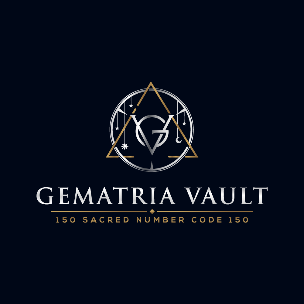 Gematria Vault logo — navy background